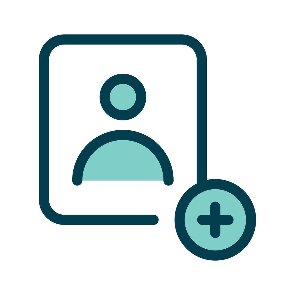 Adding contacts, user add icon design in modern style vector