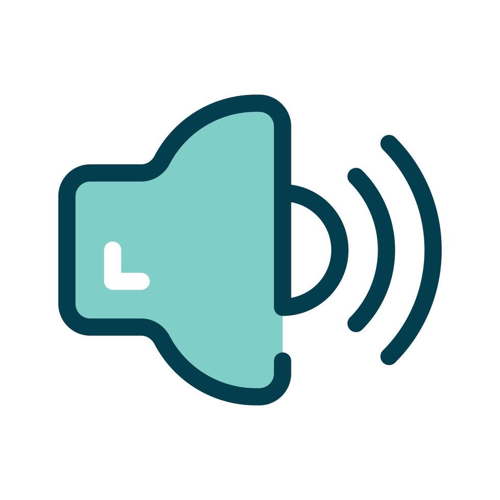 A speaker symbol for sound levels or volume controls vector