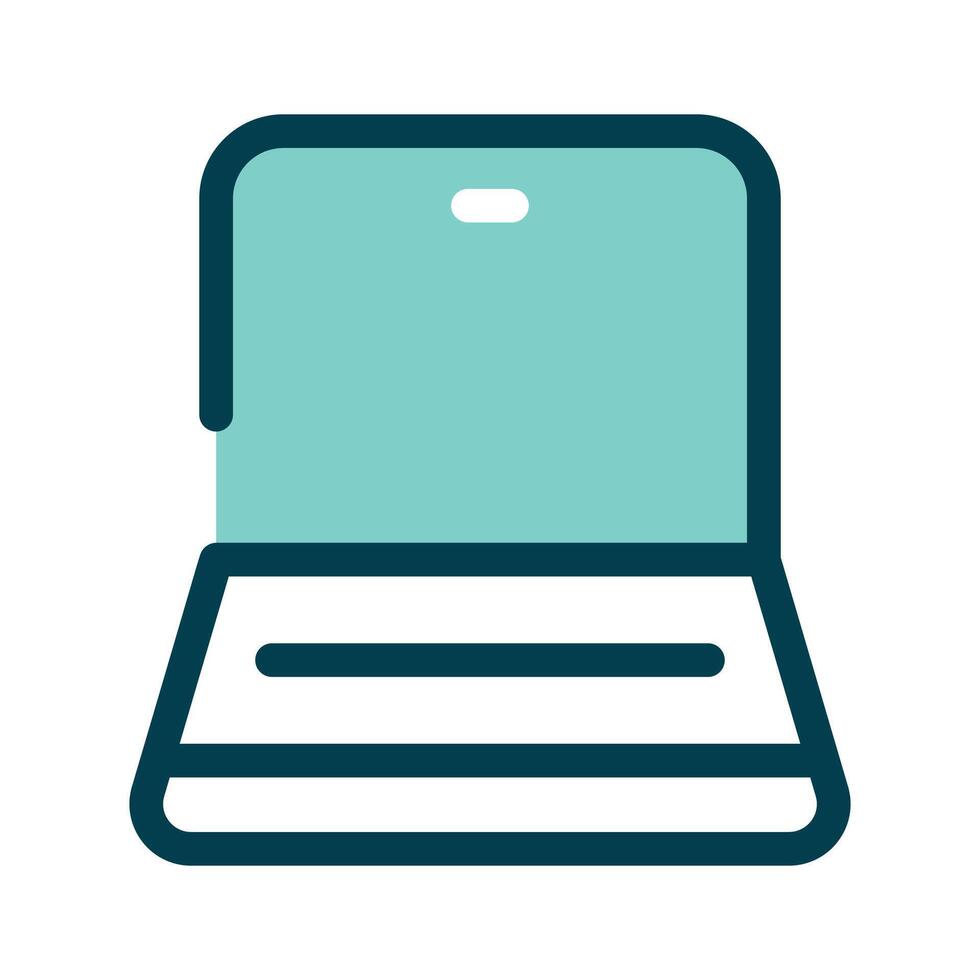 A laptop representing work, computing, or browsing vector