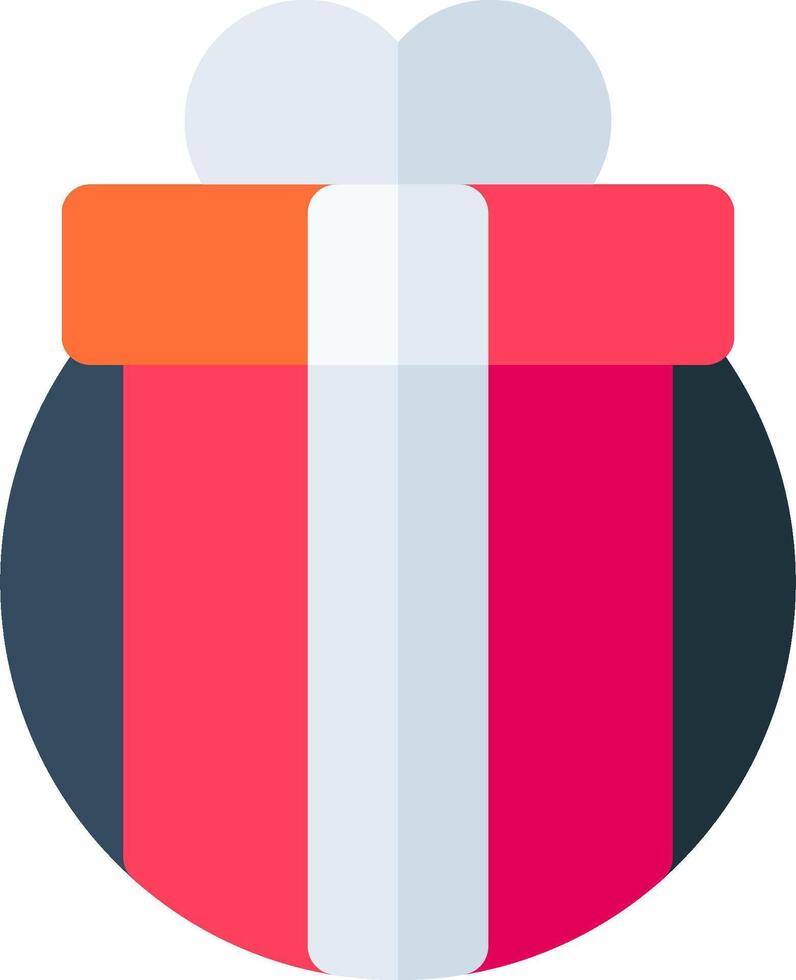 A colorful gift box with a heart on it vector