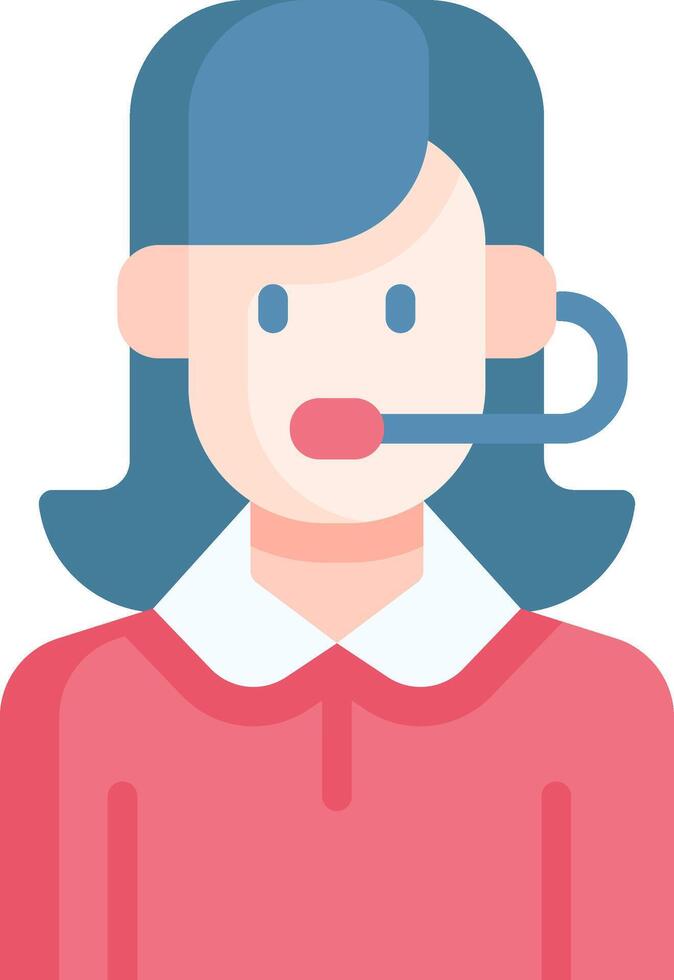 call center agent illustration design vector