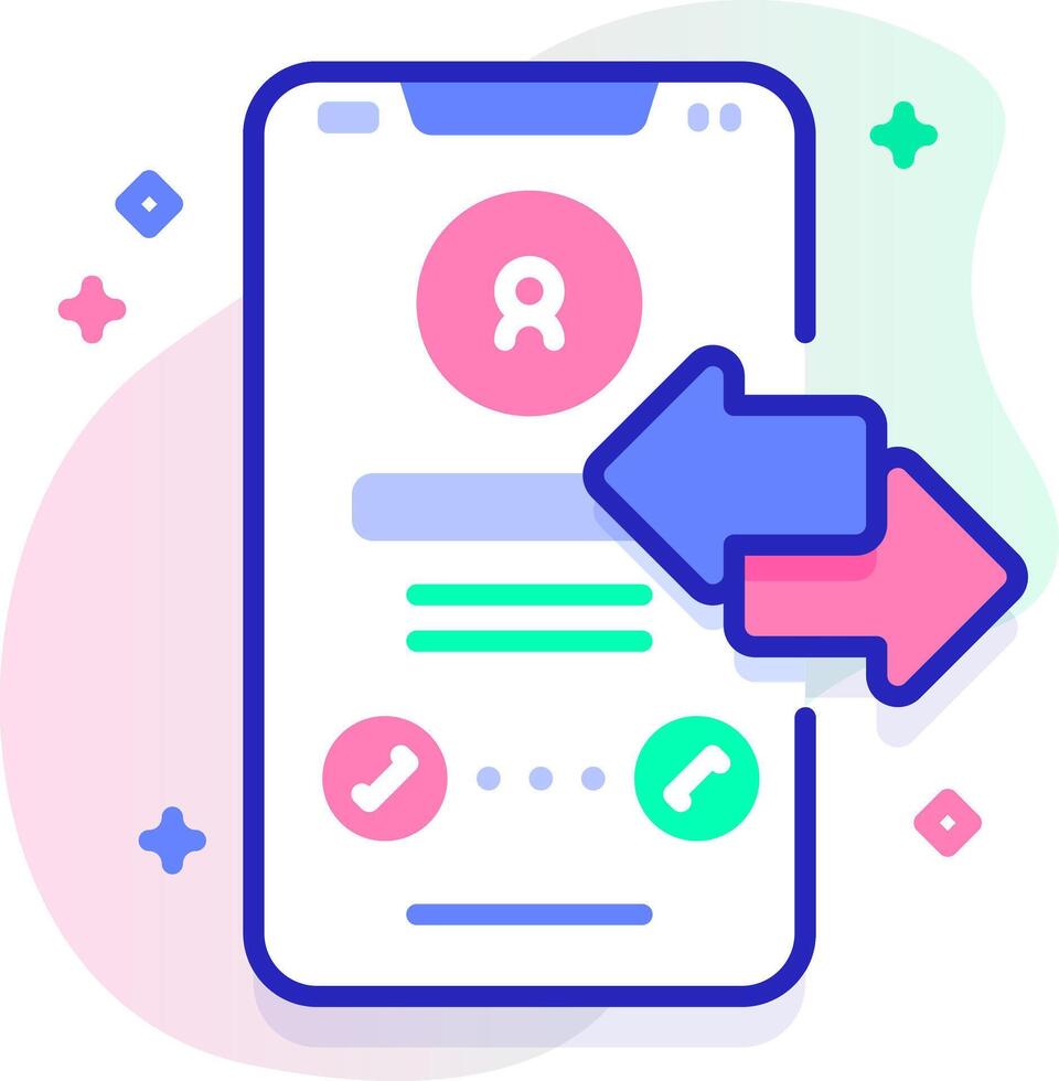 call illustration design vector
