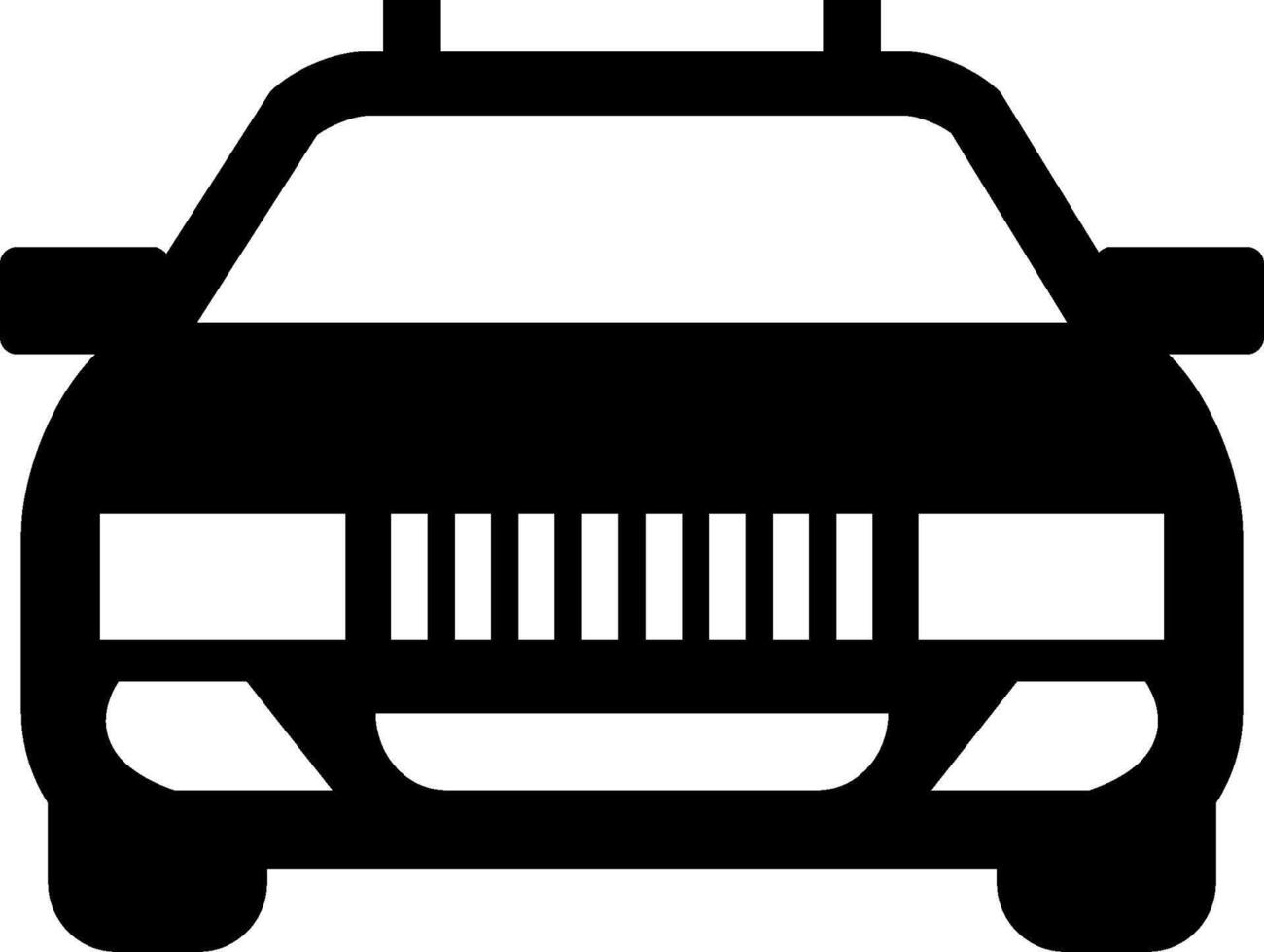 Police car icon on white background vector