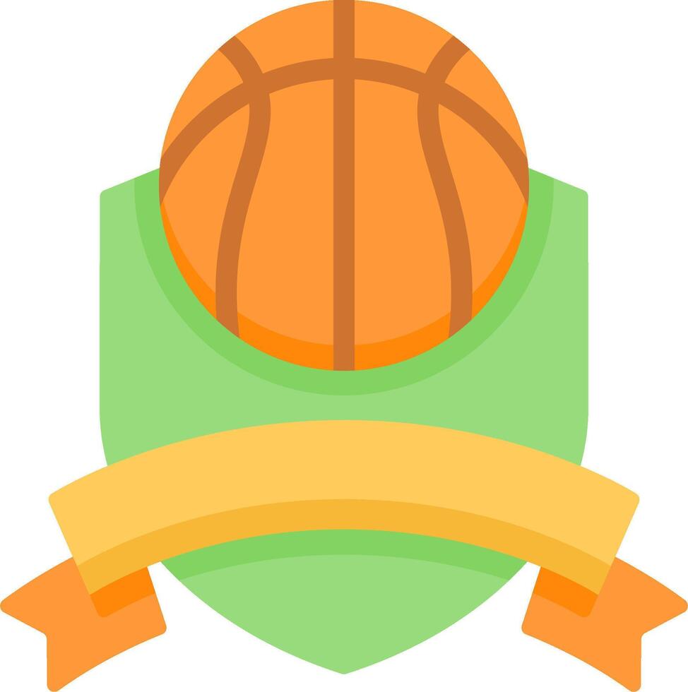 basketball badge icon vector