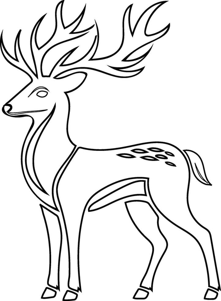 Deer colouring pages coloring pages coloring pages deer coloring page vector