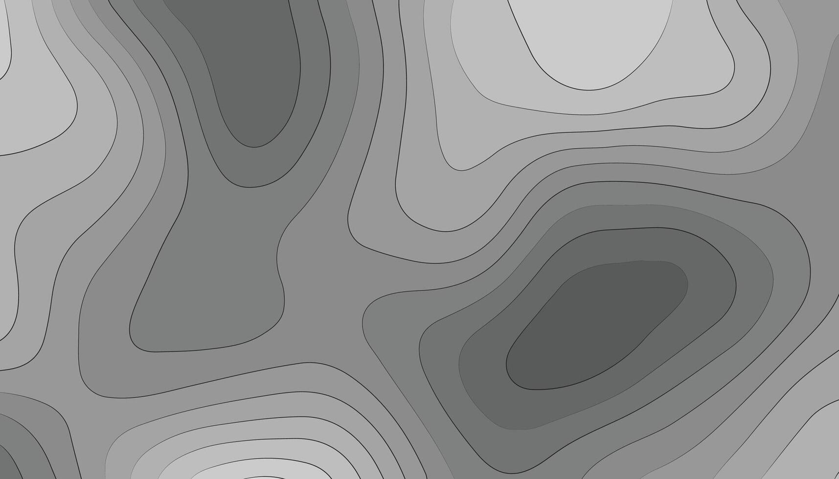 Papercut Wave Background. Smooth Origami Shape Paper Cut White and Gray Texture vector