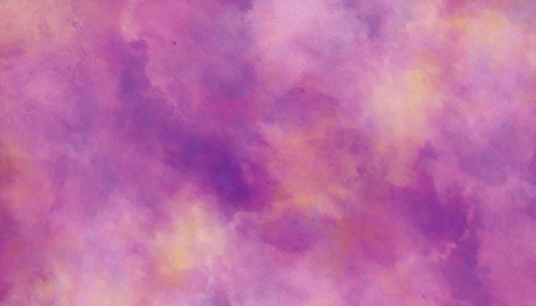 Abstract Colorful Background. Pink and Purple Sky Cloud Watercolor Background. vector