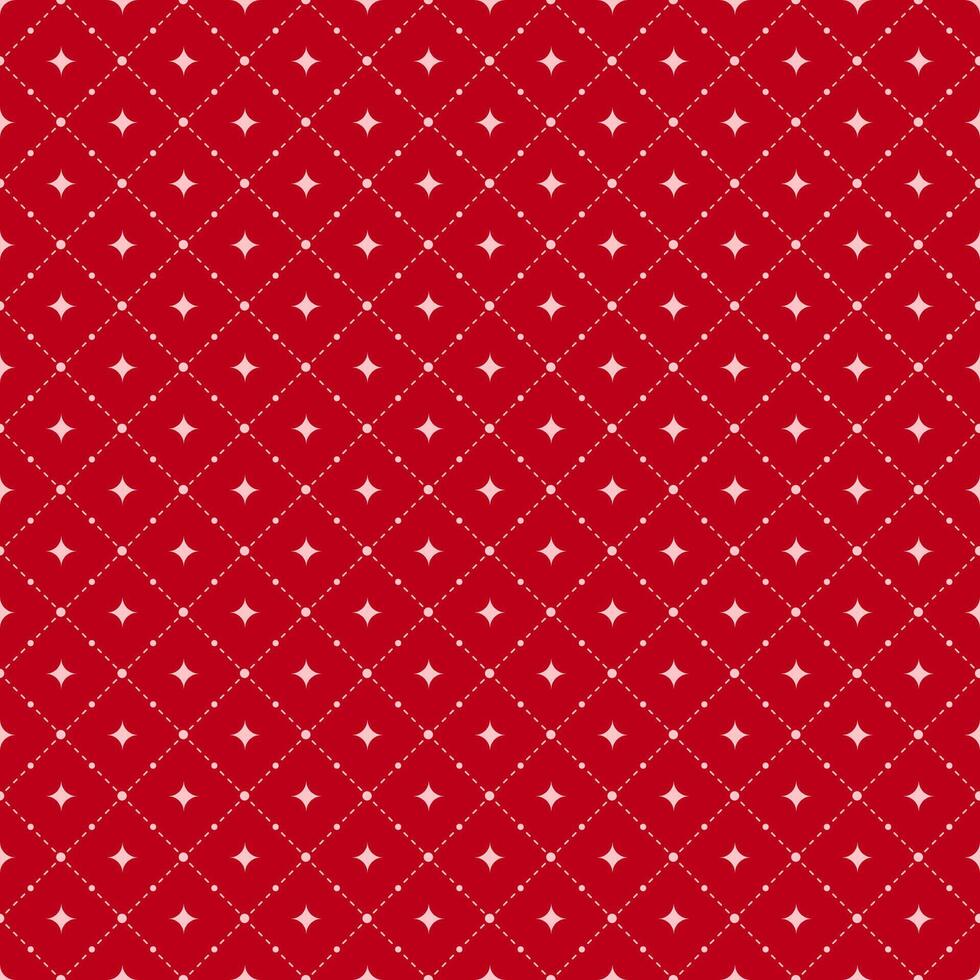 Simple Yet Playful Red Seamless Pattern with Pale Pink Light Effects vector