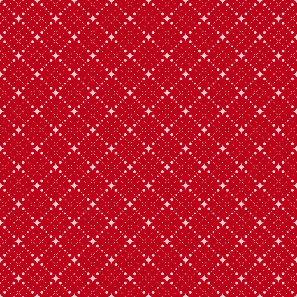 Dynamic Dash Line and Starburst Seamless Background in Cheerful Red and Pink vector
