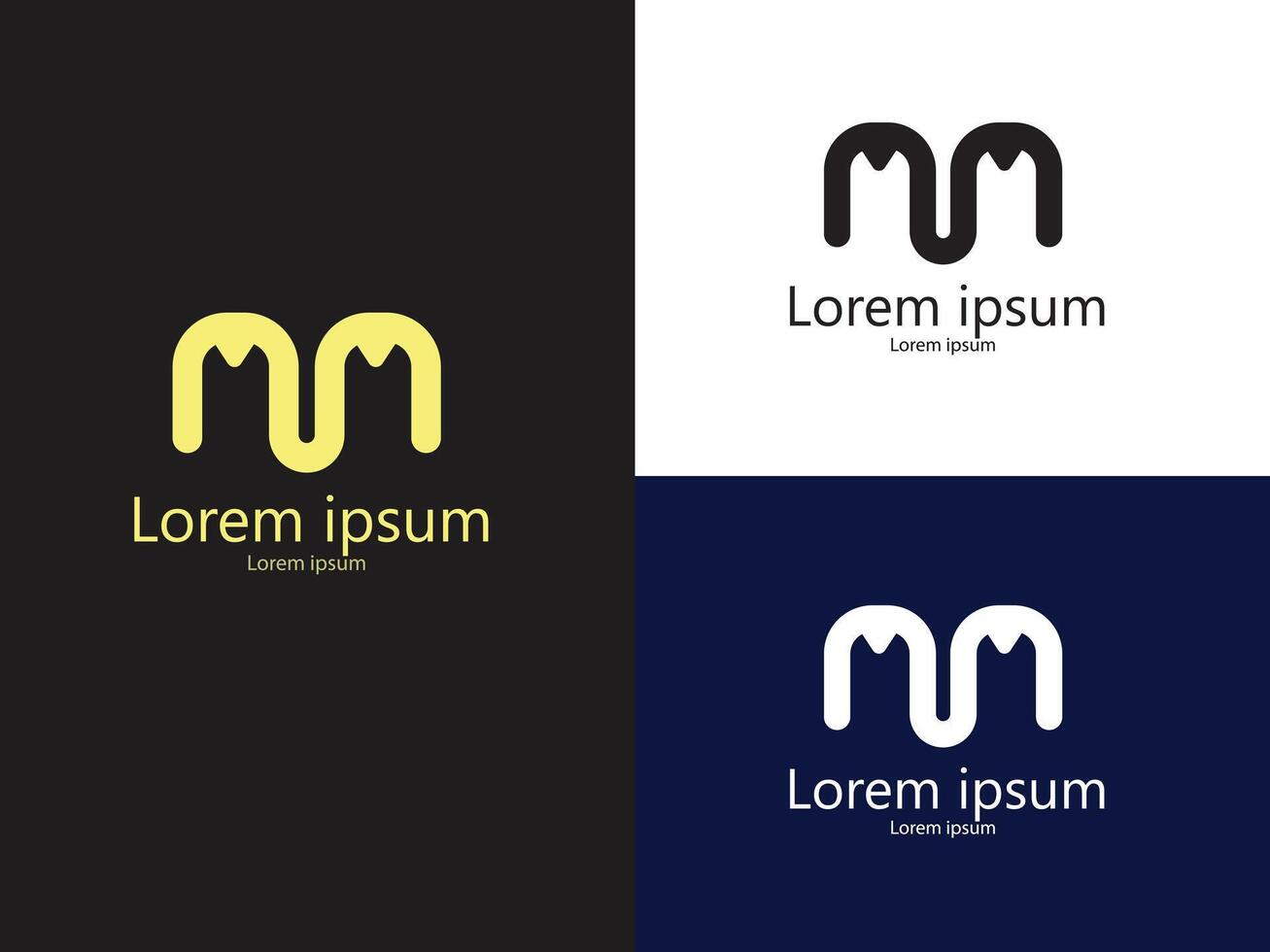 Merge Motion A Sleek and Dynamic Representation of the Letter M logo vector