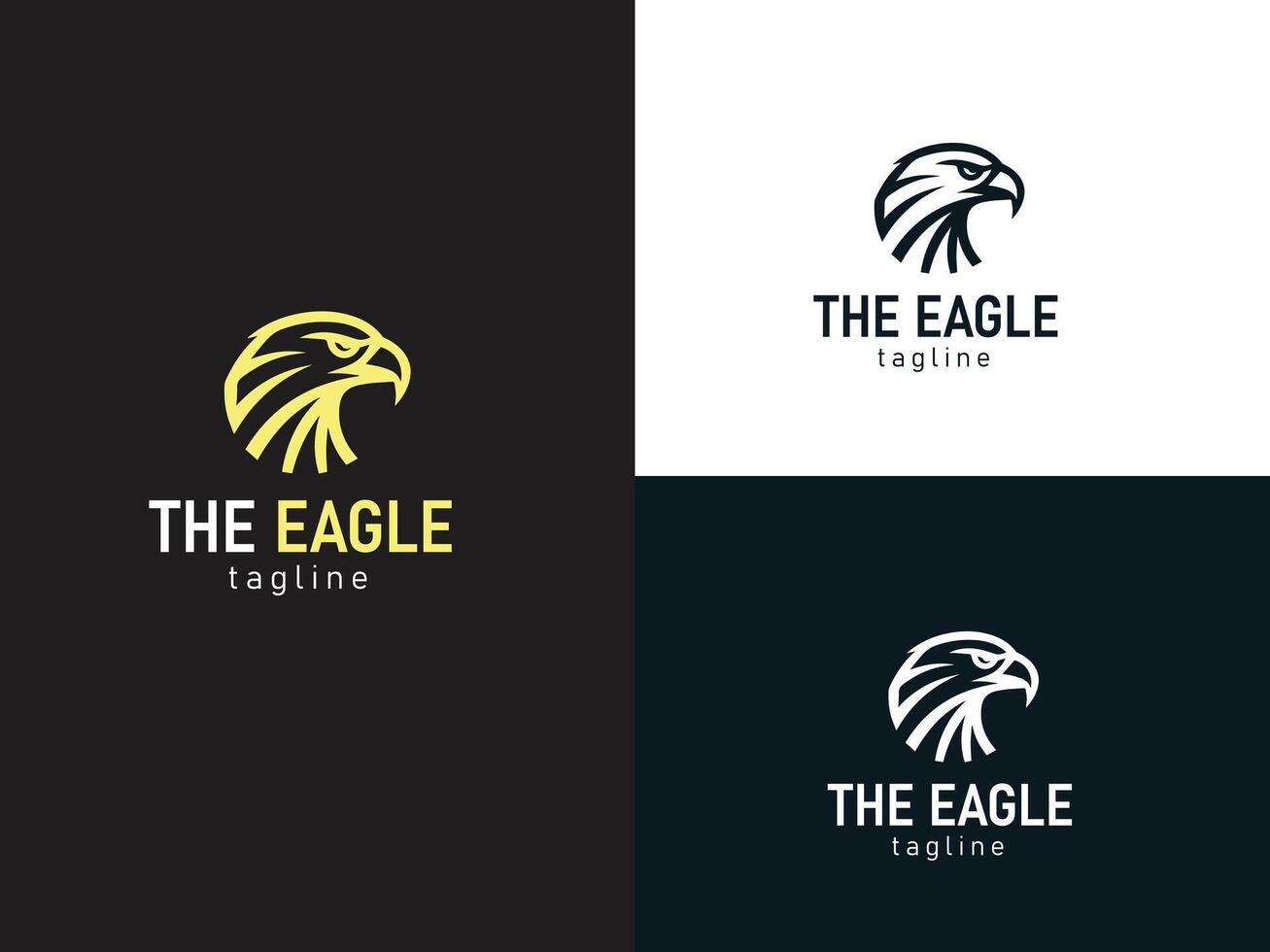 Golden Wing Eagle logo A Timeless Emblem of Grace and Authority vector