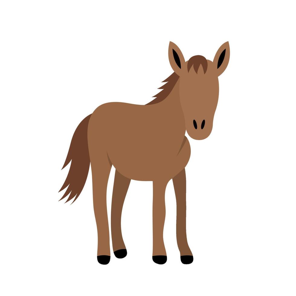 Faceless Illustration Of Horse Animal vector