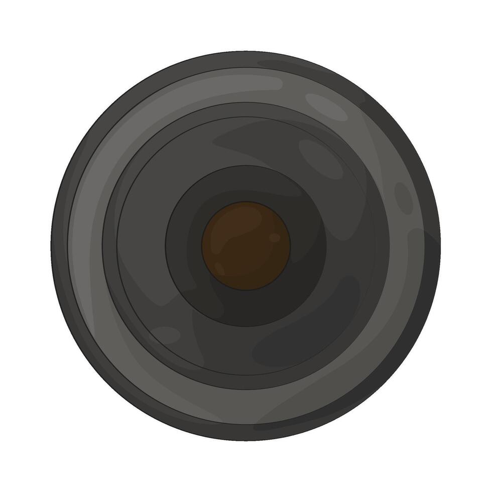 Illustration of camera lens vector