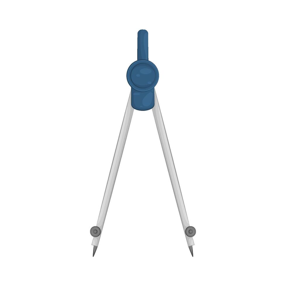Illustration of compass tool vector