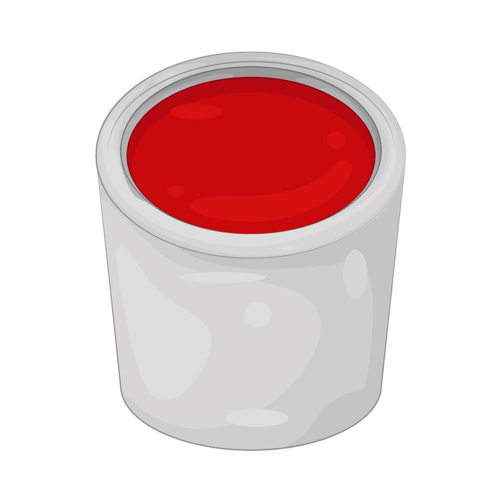 Illustration of paint bucket vector