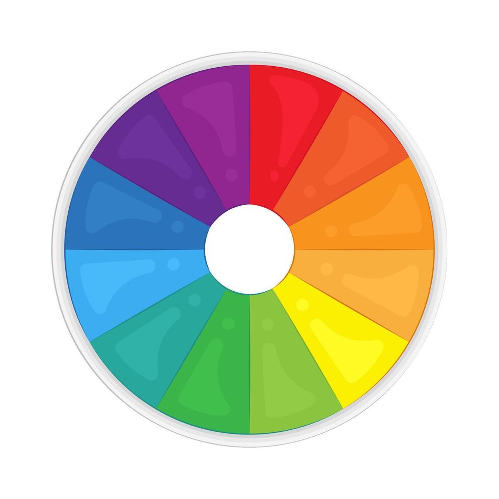 Illustration of Color Wheel vector