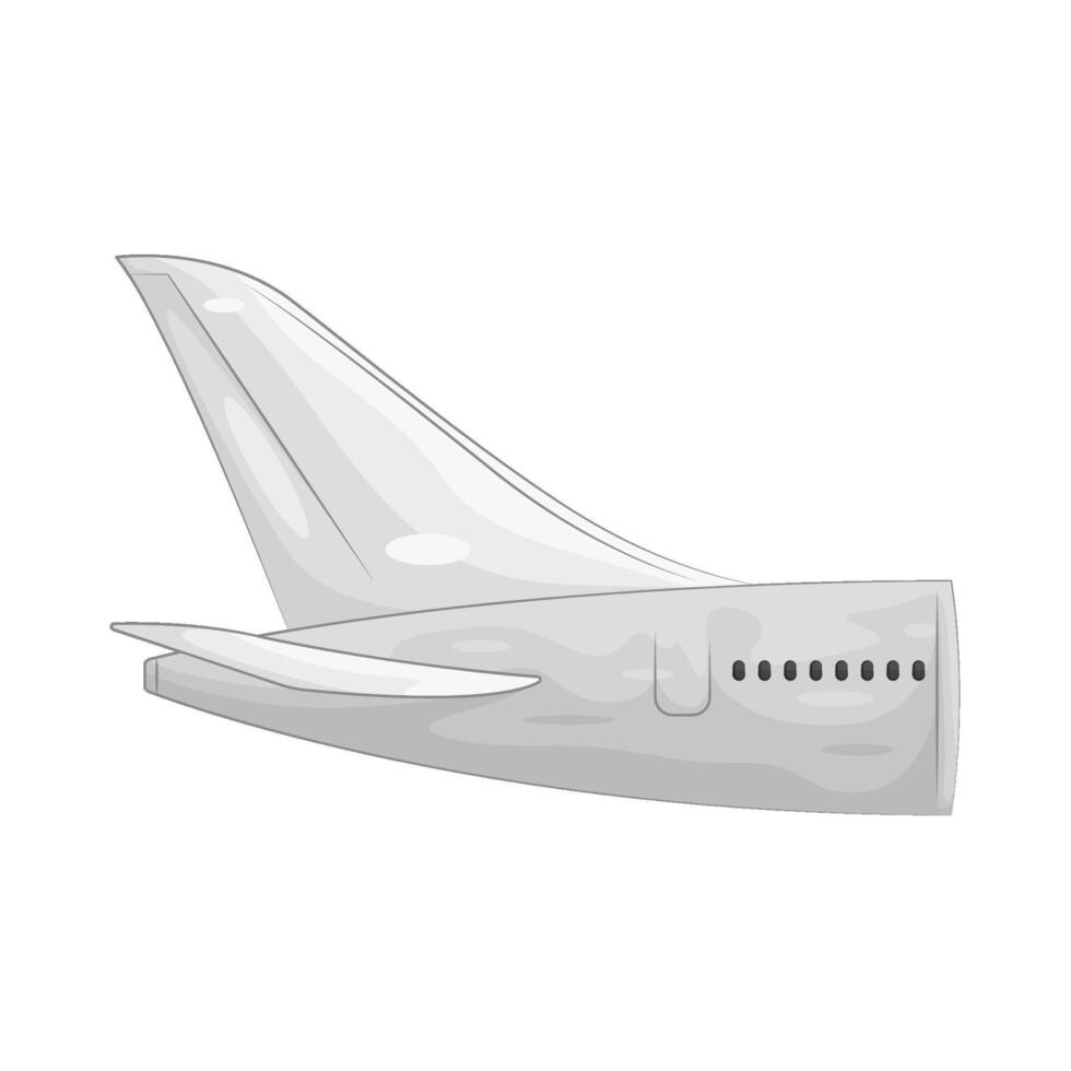 Illustration of Airplane Tail vector