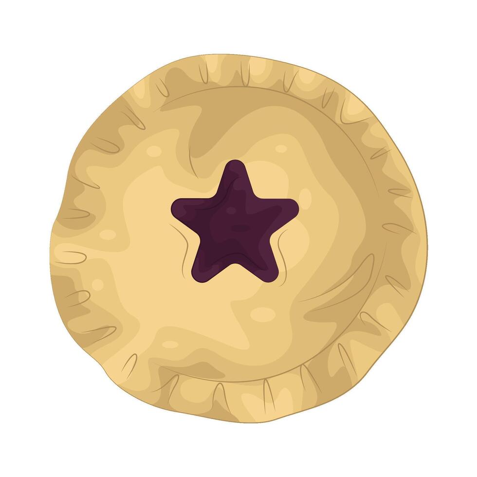 Illustration of pie vector