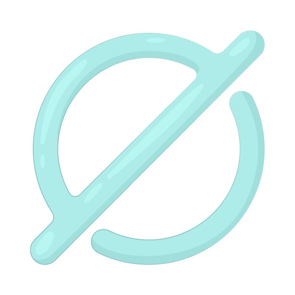 Illustration of empty set vector