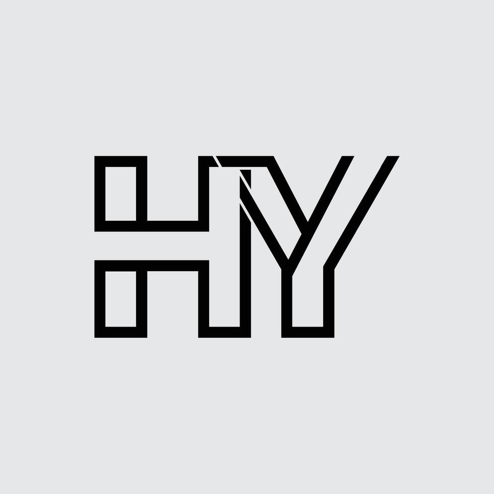 initial letter HY vector