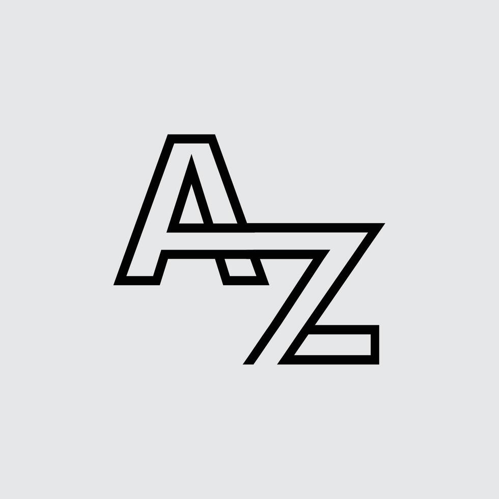 initial letter AZ vector