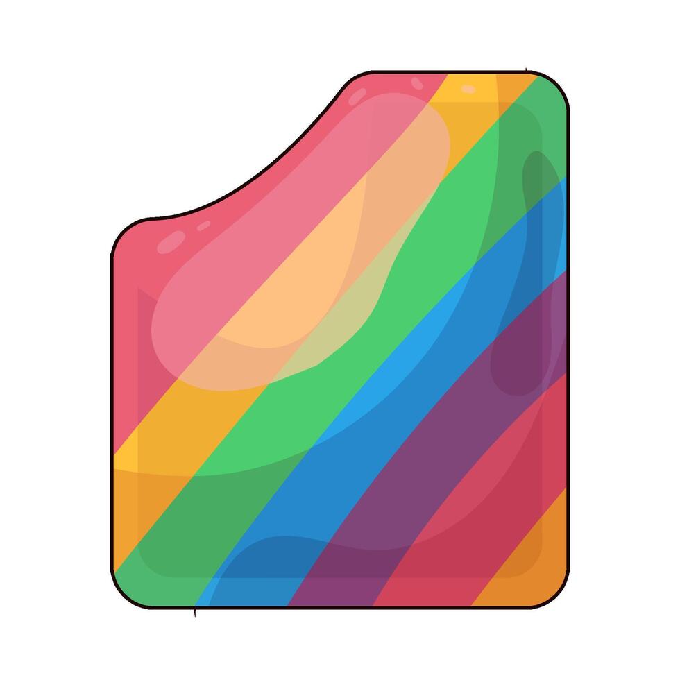 Illustration of rainbow candy vector
