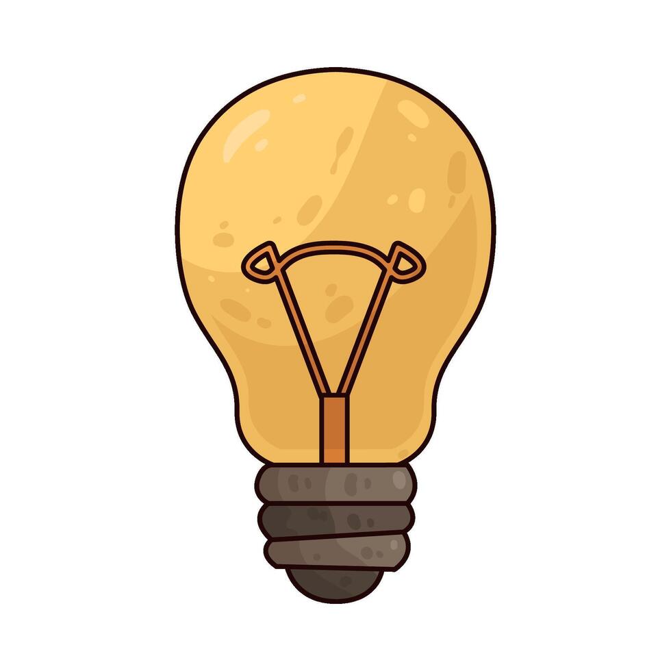Illustration of light bulb vector