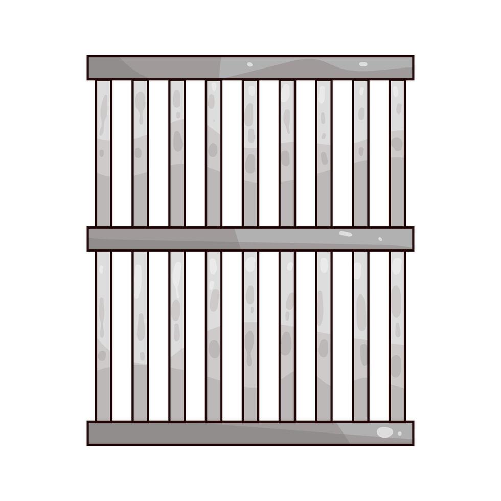 Illustration of prison bar vector