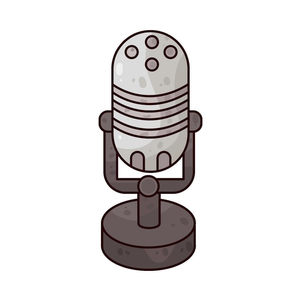 Illustration of microphone vector