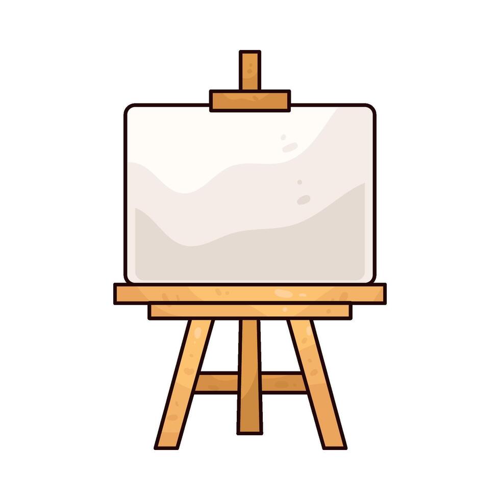Illustration of easel vector