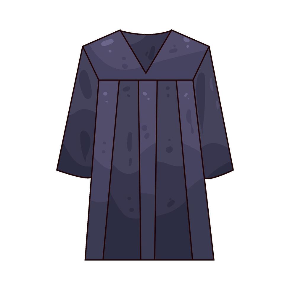 Illustration of Judge's Robe vector