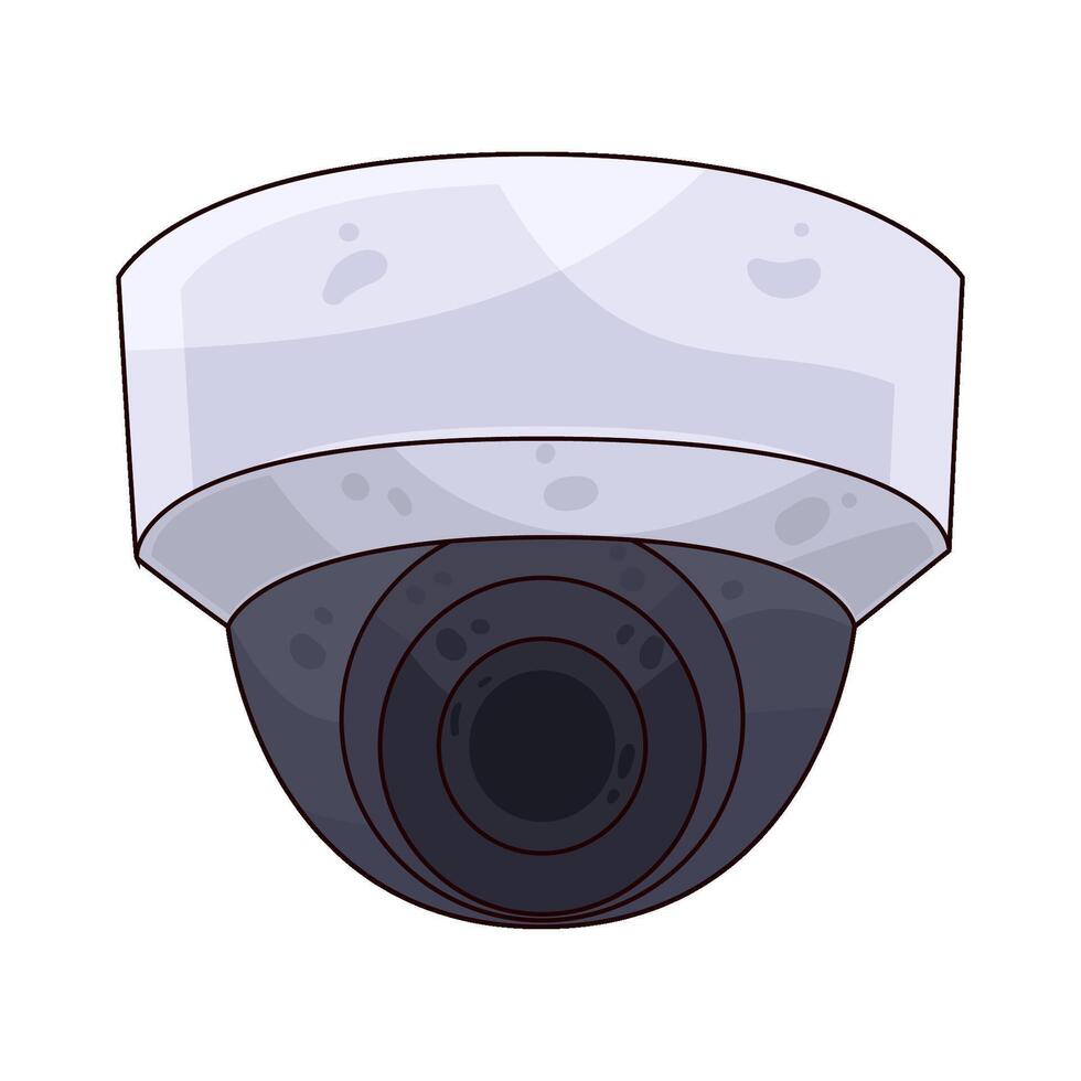 Illustration of CCTV Camera vector