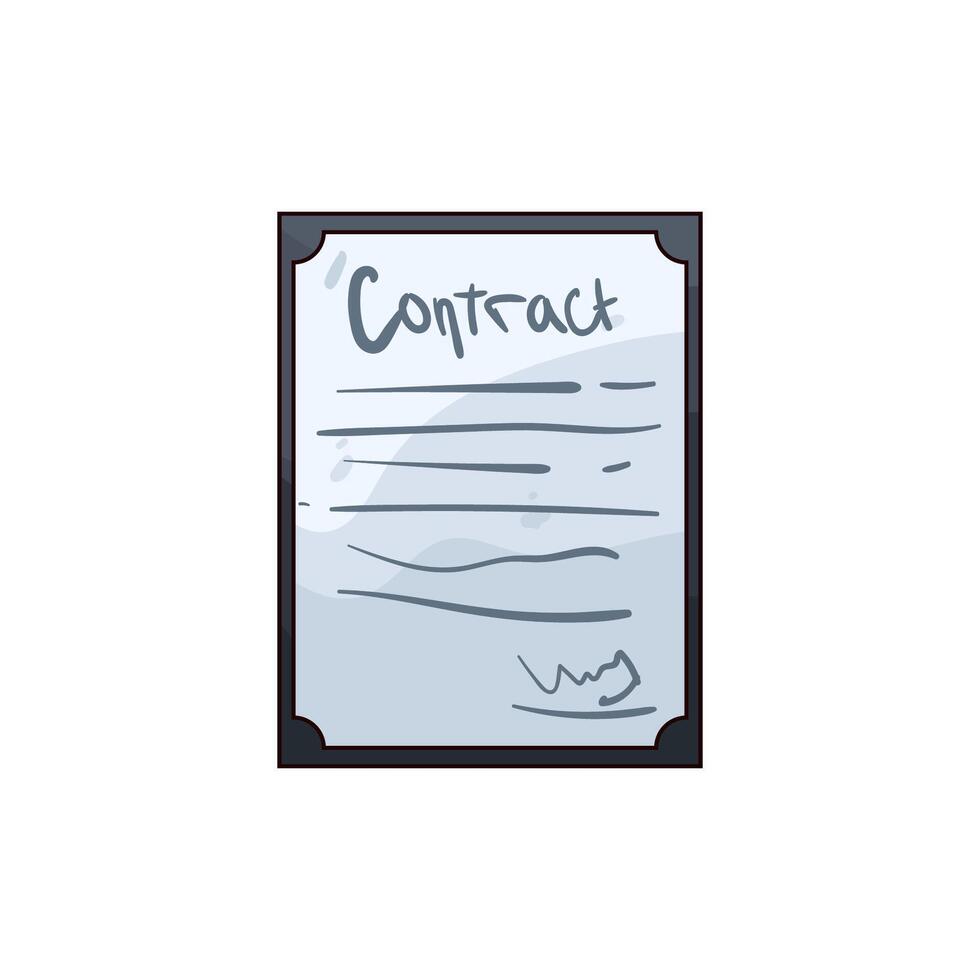Illustration of Contract vector