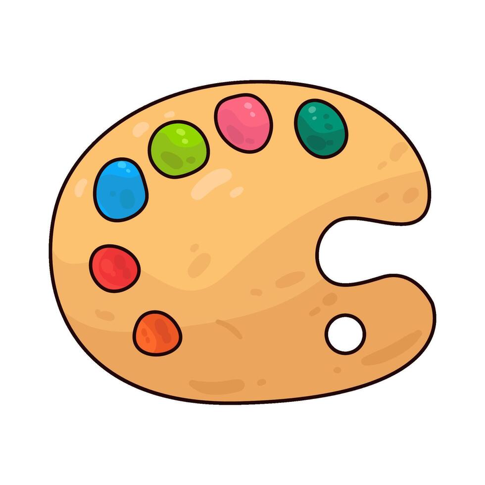 Illustration of palette vector
