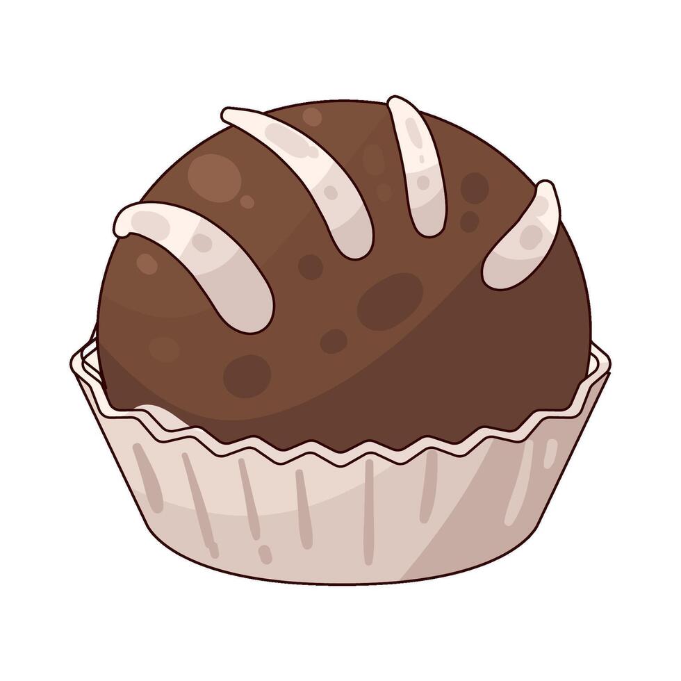 Illustration of Chocolate Truffle vector