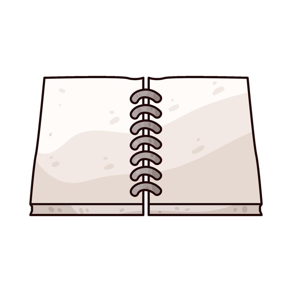 Illustration of notebook vector