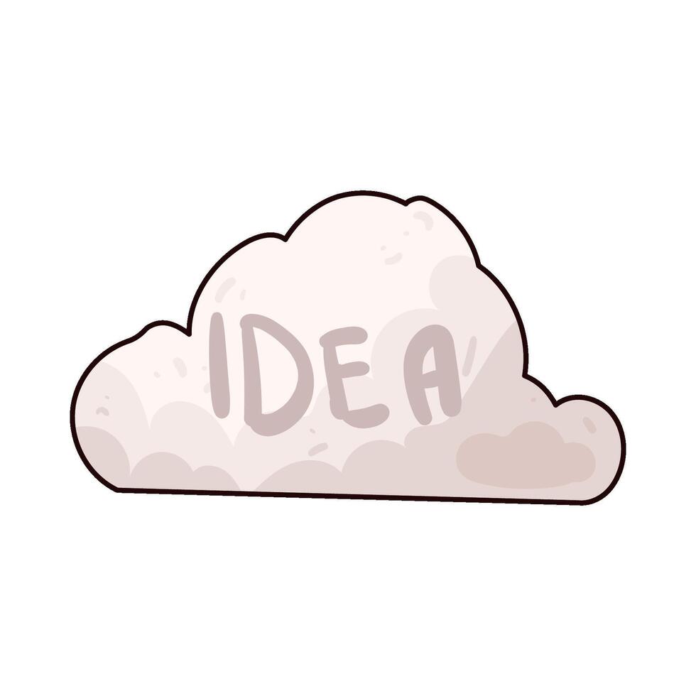 Illustration of Idea Cloud vector