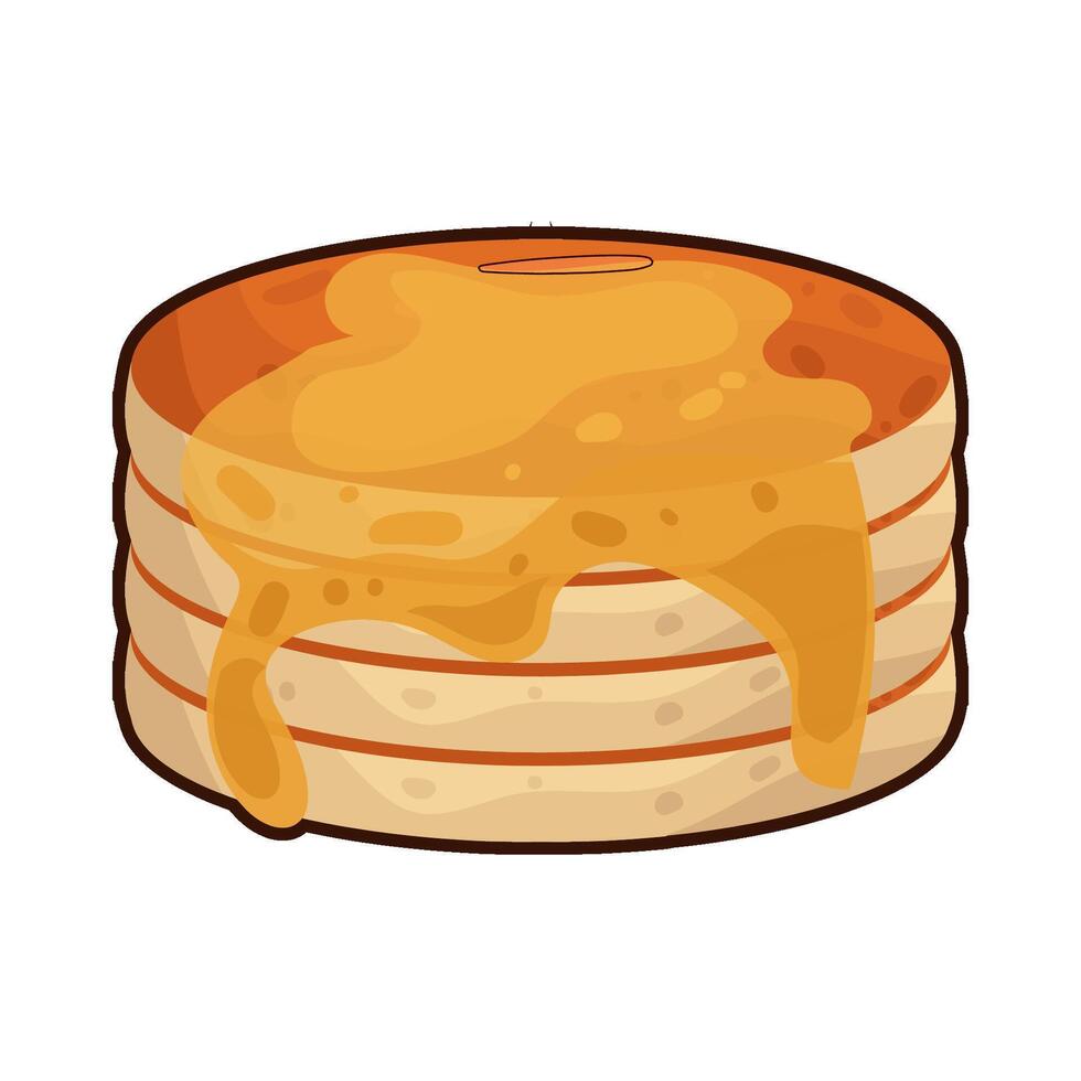 Illustration of pancake vector