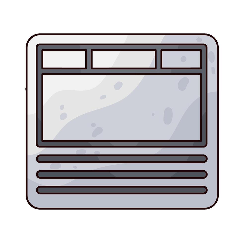Illustration of Wireframe vector