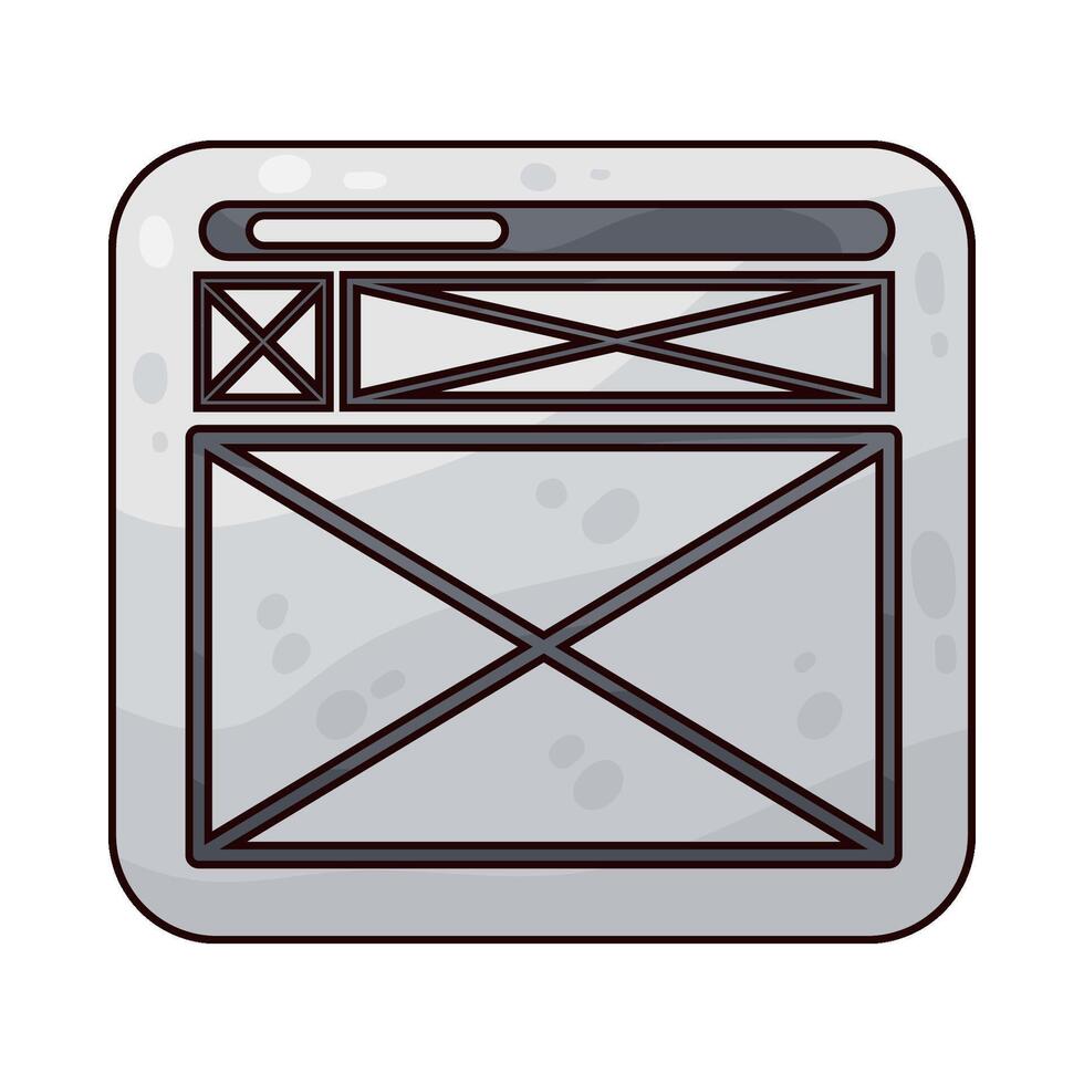 Illustration of Wireframe vector