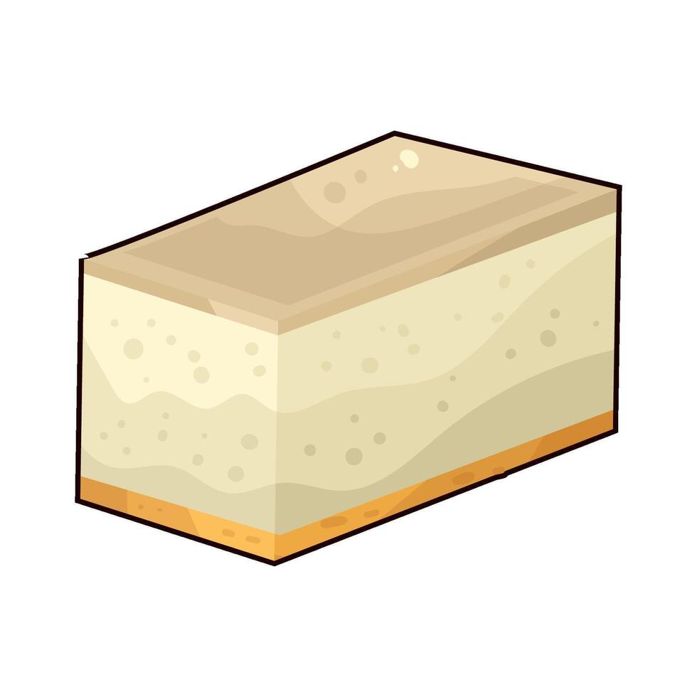 Illustration of cheesecake vector