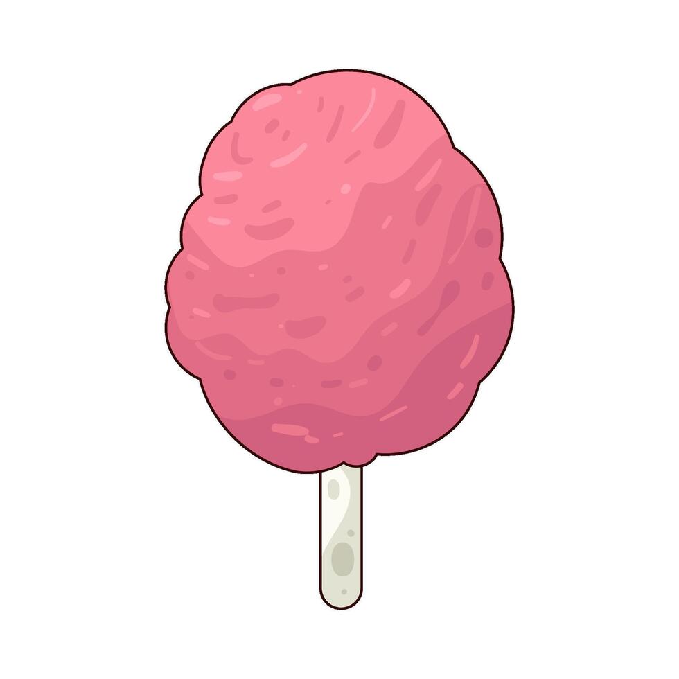 Illustration of cotton candy vector