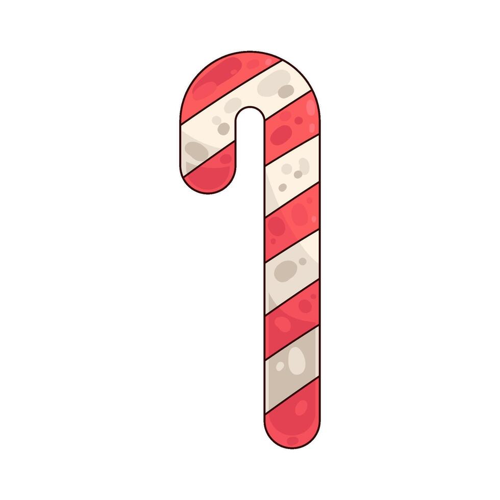 Illustration of candy cane vector