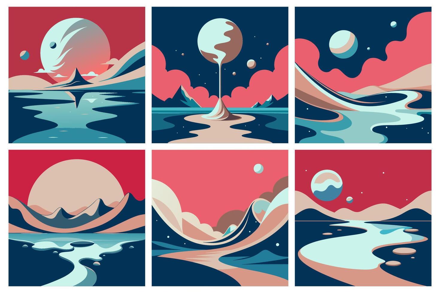 Smooth liquid motion forming amoeba-like shape with vibrant abstract design vector
