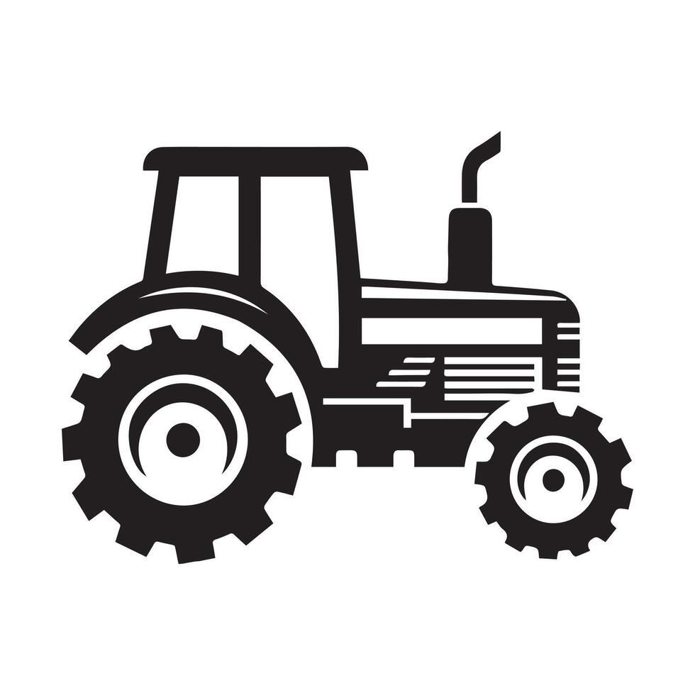 tractor icon on white background vector