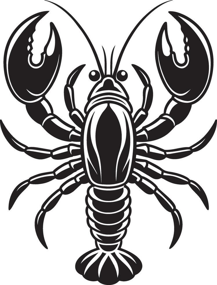 lobster tattoo design illustration vector