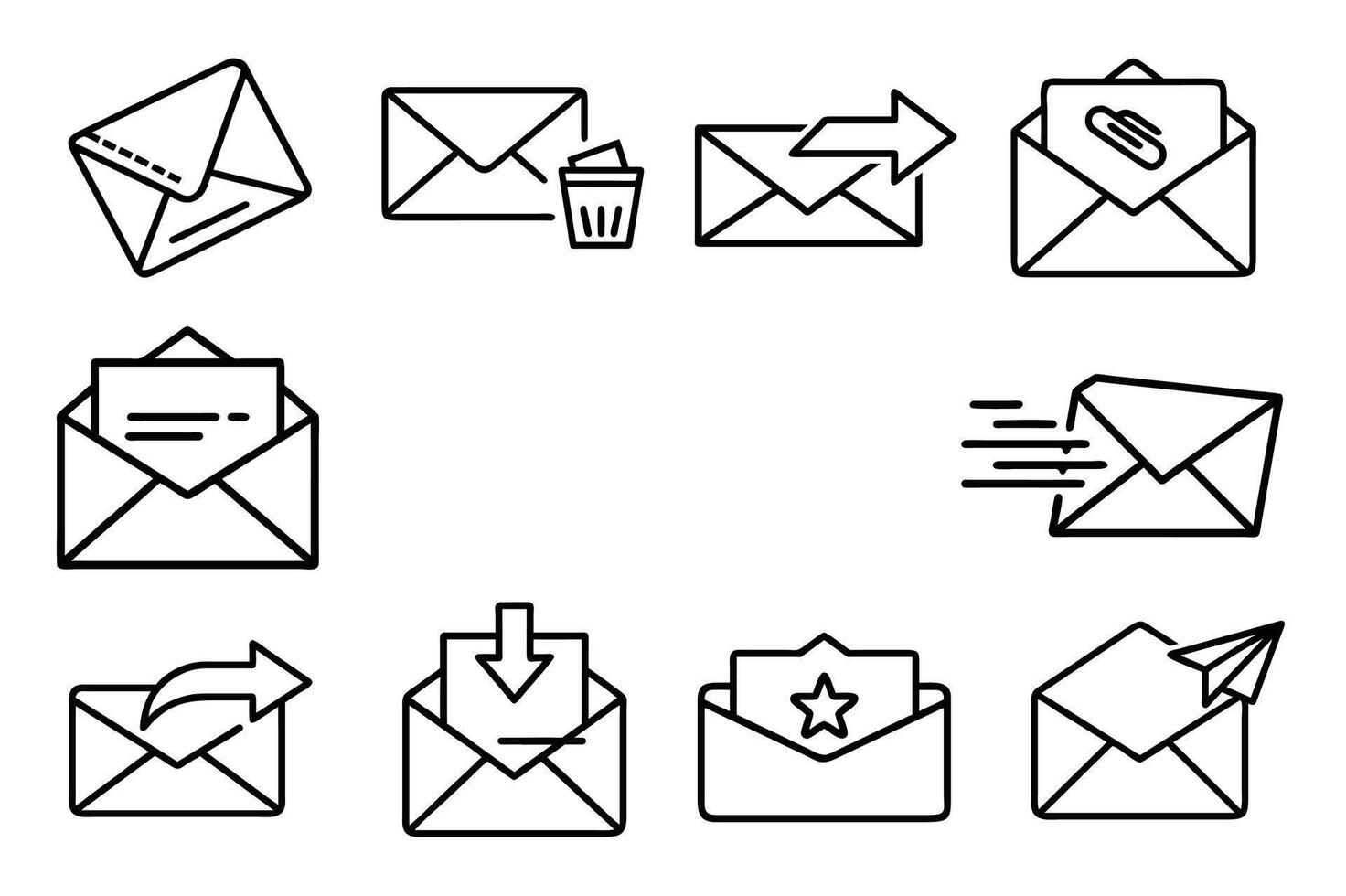 Minimalist Mail Box Icon for E-commerce and Messaging Platforms. vector