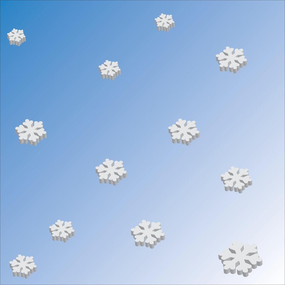 background of snow falling 3D vector