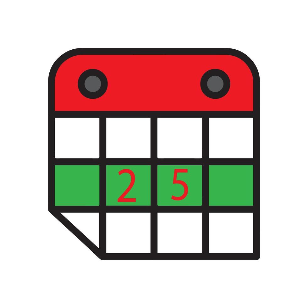 Christmas party calendar vector