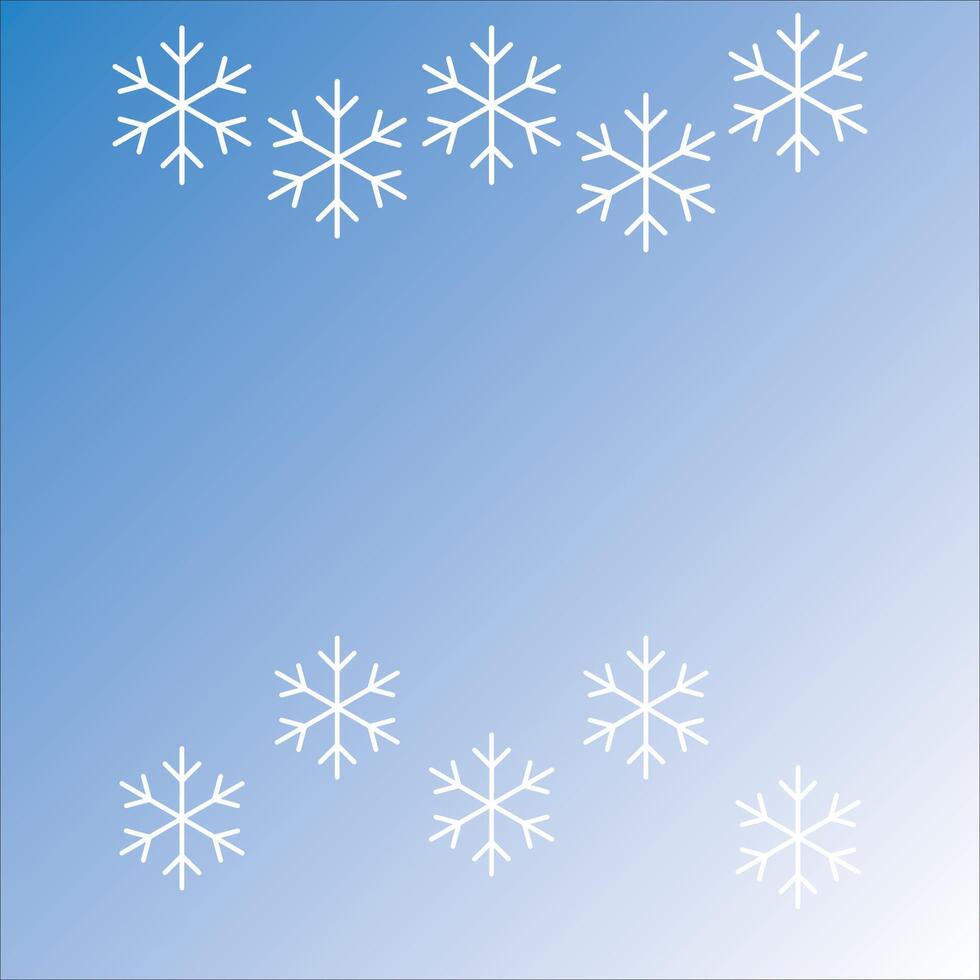 snowflake background for envelope design vector